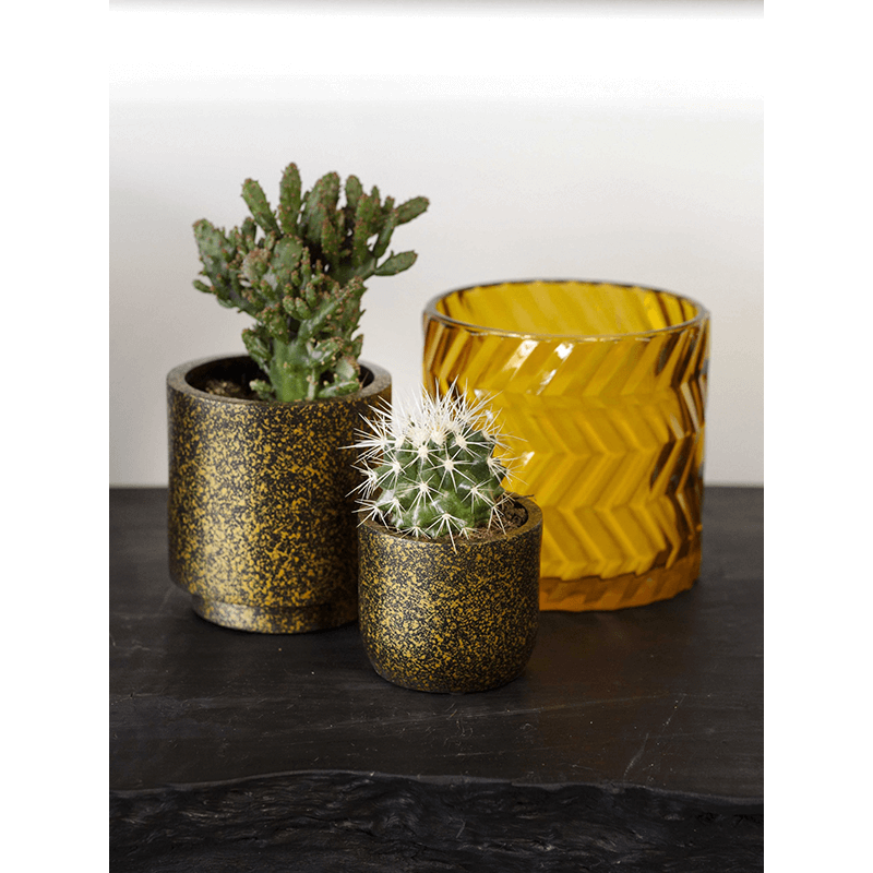 Capi Lux Terrazzo Cylinder Goud