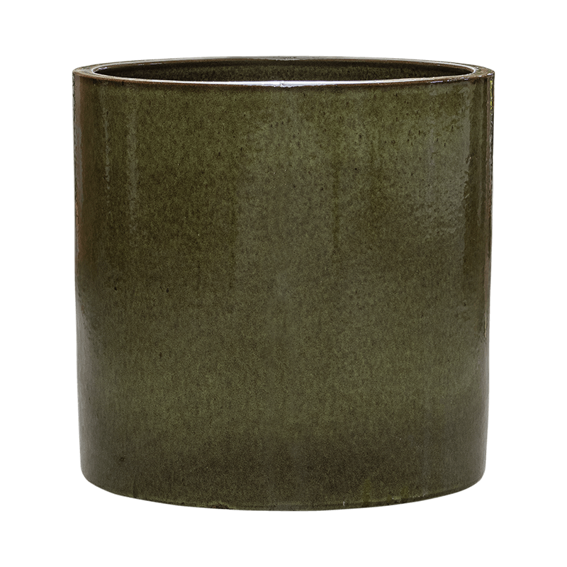 Areca Lutescens in Cylinder Ceramic Groen