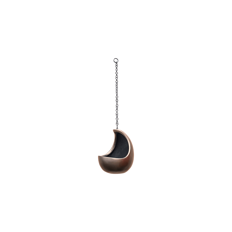 Metallic Cocoon Hanger Coffee