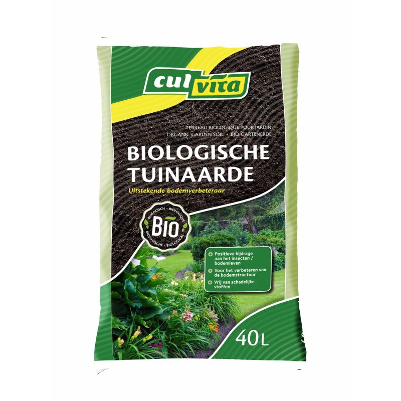 Biologische tuinaarde 40 liter