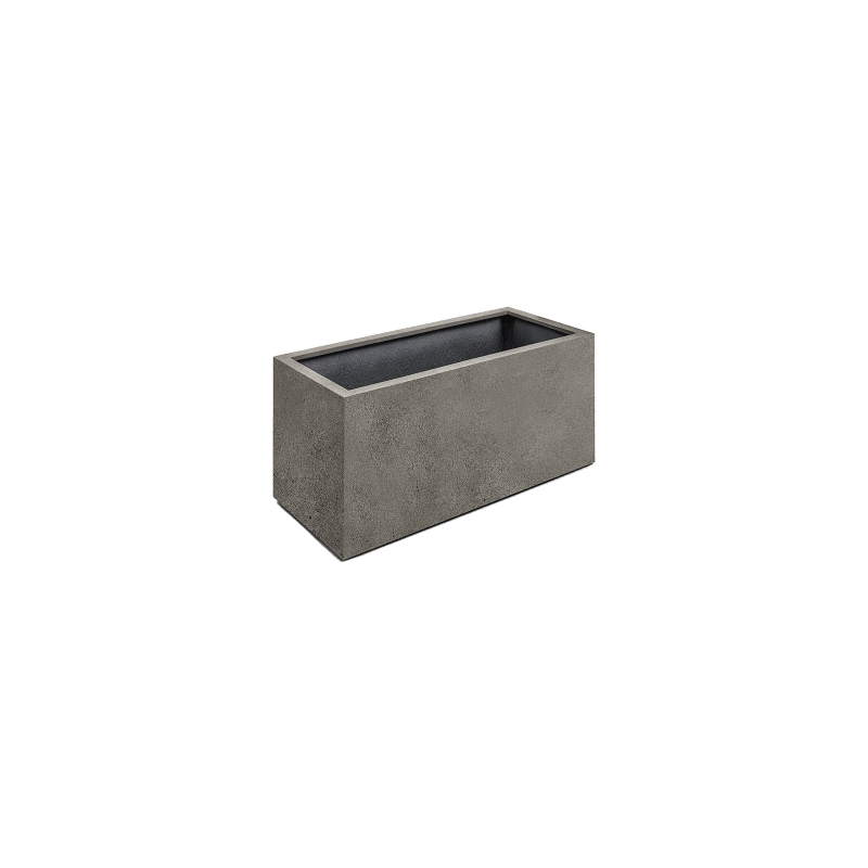 Box Concrete Grijs (met wielen)