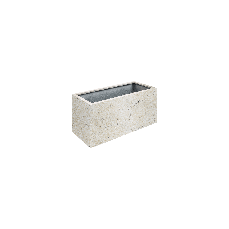 Box Concrete Wit (met wielen)