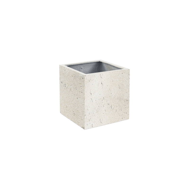 Cube Concrete Wit (met wielen)