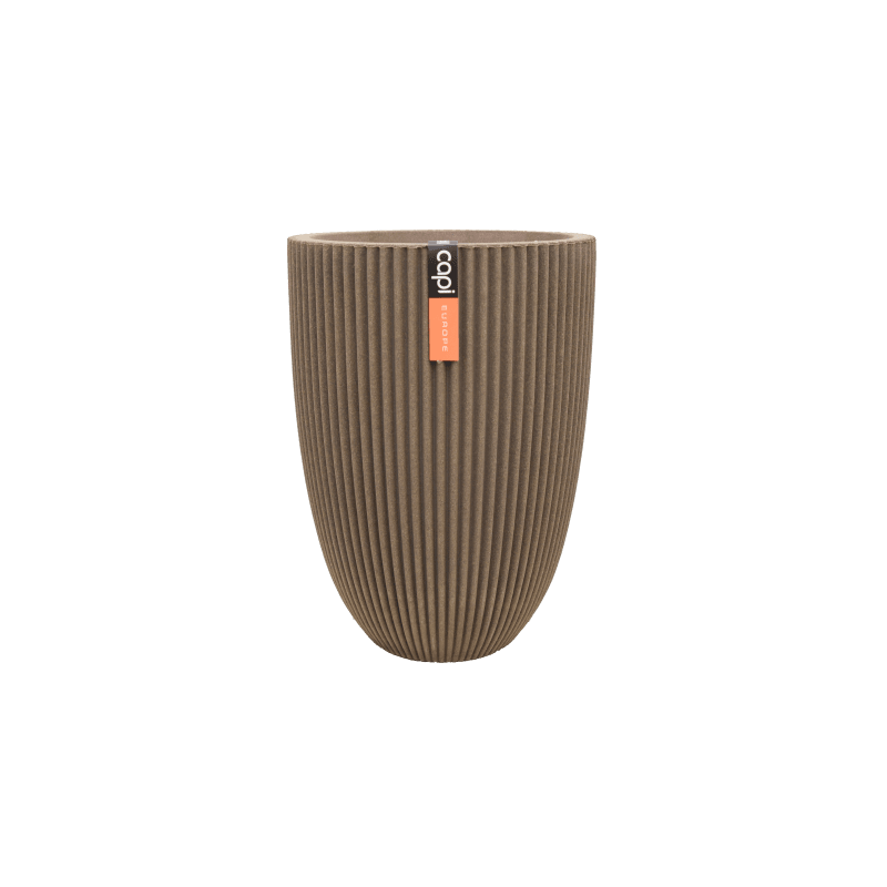 Capi Nature Groove Vase Taupe