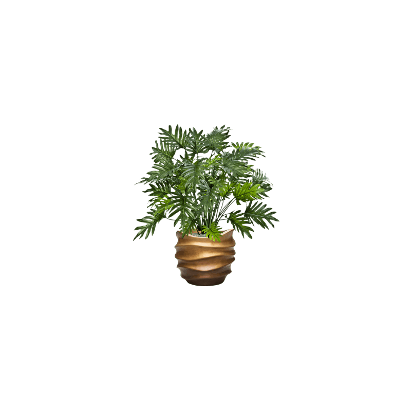 Philodendron in Metallic Lee Couple Honey - kunstplant