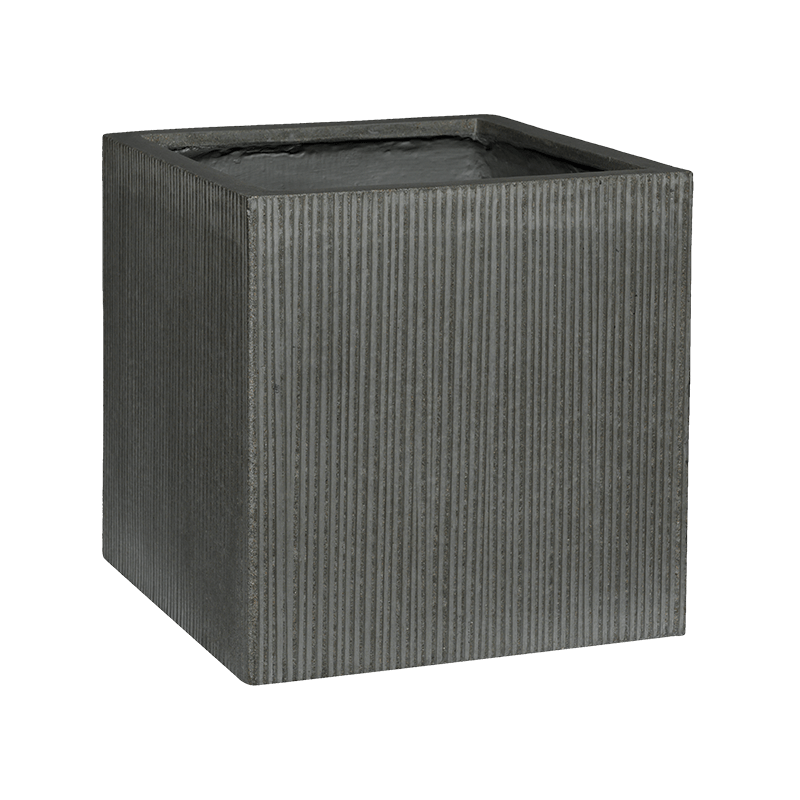 Ribbed Cube Grijs