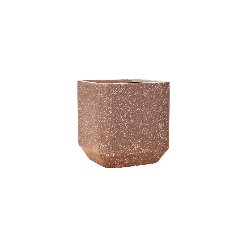 Terrazzo Rounded Cube Mokka