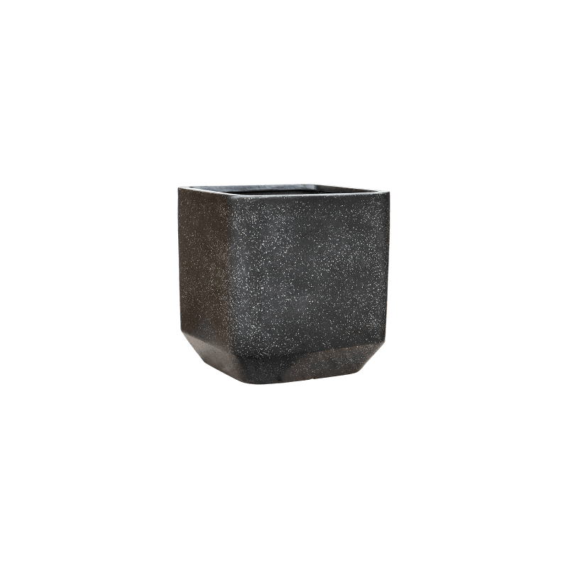 Terrazzo Rounded Cube Zwart