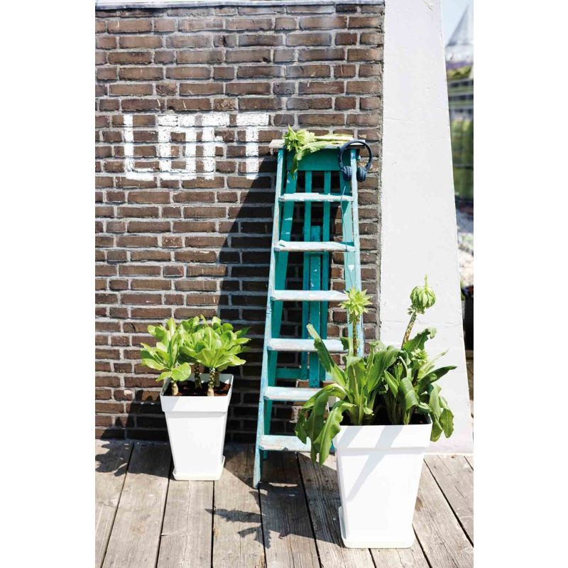 Elho Urban Loft Vierkant Hoog Wit